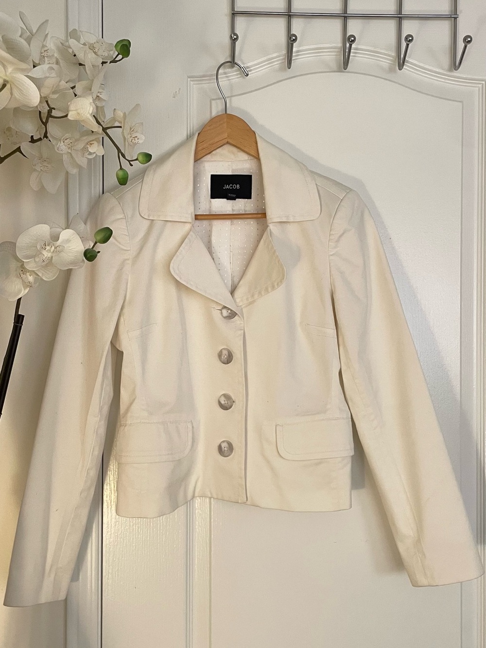 Jacob Women's Cotton Blazer - white